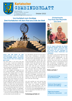 Kurtatscher Gemeindeblatt Nr. 10 - Oktober 2022
