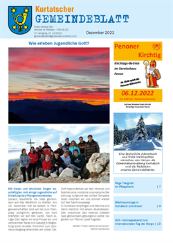 Kurtatscher Gemeindeblatt Nr. 12 - Dezember 2022